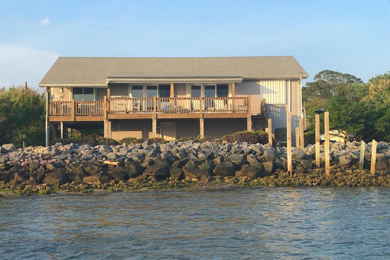 Waterfront Harkers Island Home Sunset View And Dock Экстерьер фото